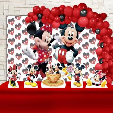 Imagem de Kit Decoração Festa de Aniversário Infantil Mickey e Minnie