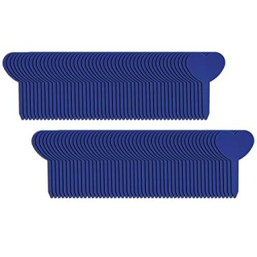 Imagem de Conjunto de 100 etiquetas de plantas de plástico à prova d'água - etiquetas de jardim de berçário tipo T para sementes, ervas em vasos e flores - reutilizáveis e à prova de sol - para