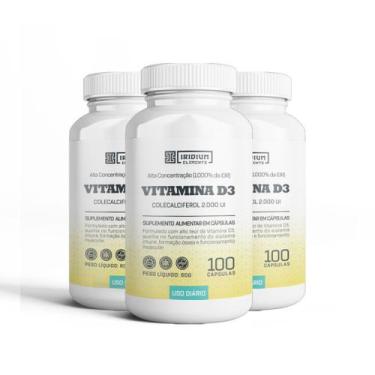 Imagem de Kit 3X Vitamina D - Iridium Elements Sabor: Natural - Iridium Labs