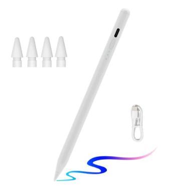 Imagem de Caneta Stylus para iPad 10ª 9ª geração, iPad Pencil com carga total de 15 minutos, compatível com Apple iPad 6-10th 2018-2023, Pro 11/12.9 polegadas, iPad Mini 5/6ª geração, iPad Air 3/4/5ª versão
