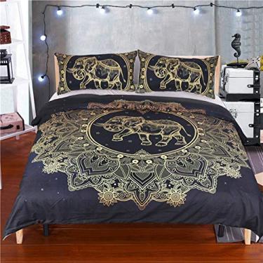 Imagem de Jogo de cama de dragão voador, capa de edredom, tamanho king, Queen, roupa de cama, roupa de cama, capa de edredom 3 peças (Twin173cmx218cm,10)