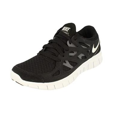 Imagem de Nike Womens Free Run 2 Running Trainers DM9057 Sneakers Shoes (UK 3 US 5.5 EU 36, Black White Dark Grey 001)