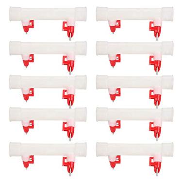 Imagem de Bebedor Automático de Mamilo Duplo para Pato, 11 Peças, Com Válvula de Esfera de Aço, Ferramentas para Aves Com Válvula de Esfera de Aço, Ferramentas para Aves