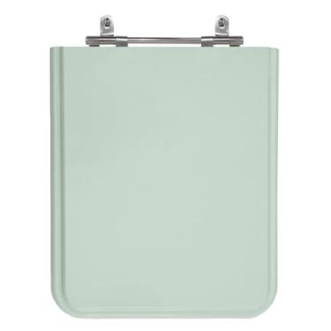 Imagem de SICMOL, Assento Sanitário Square Verde água Tampa Para Vaso Incepa De Madeira Laqueada - Sb