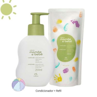 Imagem de Kit Condicionador Mamãe E Bebê Natura c/ Refil