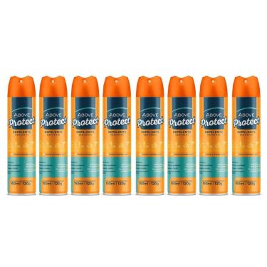Imagem de Kit 8 Repelente Spray Protect Above Secagem Rápida 150Ml