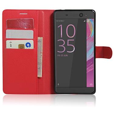 Imagem de Capa para Sony Xperia XA Ultra – Capa carteira com suporte de couro PU Manyip para Sony Xperia XA Ultra, capa de proteção de telefone estilo empresarial, capa com [compartimentos para dinheiro e