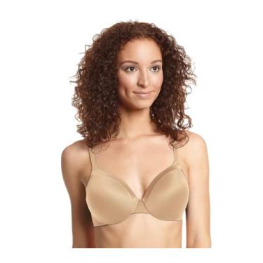Imagem de Maidenform Sutiã feminino Comfort Devotion, cobertura total, sutiã com aro, sutiã de camiseta almofadada, Bege, 38DD