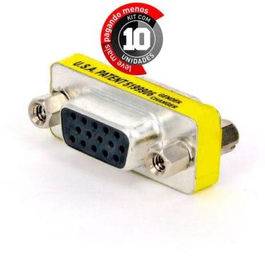 Imagem de Emenda Vga Fêmea - Kit Com 10 - Cirilo Cabos