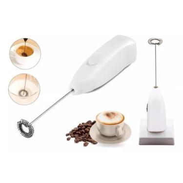 Imagem de Mini Misturador Batedor Mixer Elétrico Para Claras de Ovos Leite Café 
