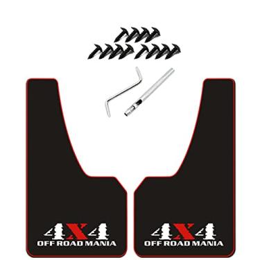 Imagem de KEYOOG 2 peças de aba de lama para automóveis com alargamento universal de tamanho grande, protetor contra respingos, adequado para picape, veículo off-road, caminhão grande, van, protetor de lama