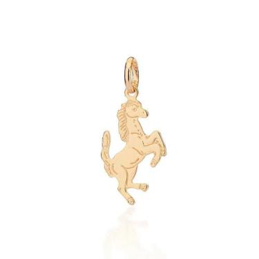 Imagem de Pingente banhado ouro 3x 24k 18k e 22k  unissex rommanel cavalo estamp