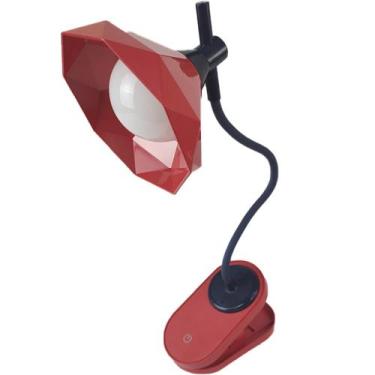 Imagem de Luminaria de Mesa Com Garra Touch Presilha Articulavel Diamante Led 3 