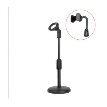 Imagem de Pedestal p/ celular e microfone smart sm 82
