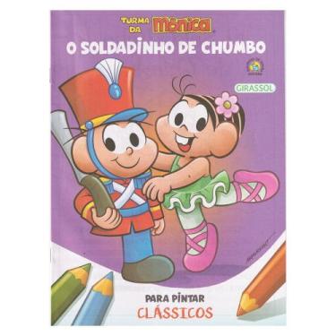 Imagem de Livro Pra Pintar Turma Monica Lembrancinha Soldadinho Chumbo - Girasso