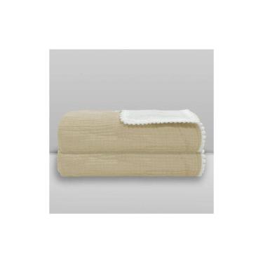 Imagem de Manta Donna Laço Bebê Gaze Poms