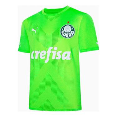 Imagem de Camisa Palmeiras Oficial Goleiro Ii  Verde Away 23/24, GG, Verde, Limã