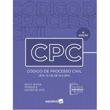 Imagem de Livro - Código De Processo Civil Mini - Legislação Saraiva De Bolso - 