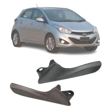 Imagem de Par Alavanca Puxador Da Maçaneta Interna Hb20 Sedan Grafite - UN / 2 [F103]