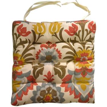Imagem de Almofada Para Cadeira Futton Wendy 40x40cm Plantas - FASTLAR
