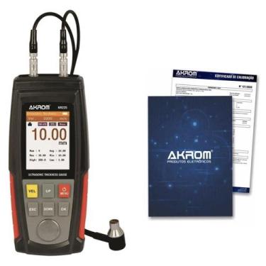 Imagem de Medidor de Espessura por Ultrassom (0,01 mm) com Certificado de Calibr