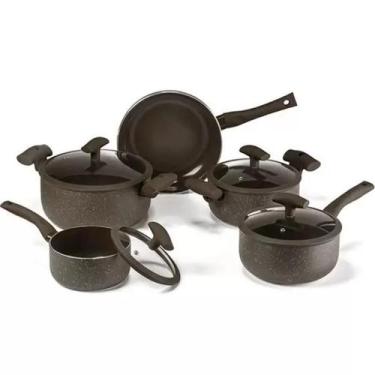 Imagem de Jogo de Panelas Indução Antiaderente 5 Peças 3mm Hércules