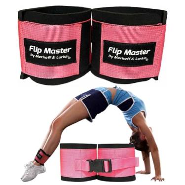 Imagem de Flip Master Ankle Straps Tumbling Trainer | Ginástica e Equipamento de Líder de Torcida para Flip/Tuck & Handspring Form | Faixas Ajustáveis para Meninas, Meninos e Adultos | Para Cheer, Dança e Treino de Ginástica