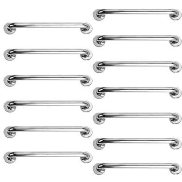 Imagem de Barra Alça Apoio 50cm Suporte Anti Queda Kit 13 Uni Idoso Gestante Cad
