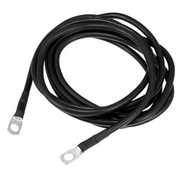 Imagem de TUCKBOLD Cabo inversor de bateria marítima para carro 8AWG 5/40.6 cm 2.7 m robusto | Fio de cobre da bateria preto 1 peça