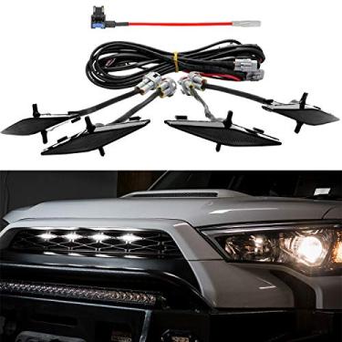 Imagem de Seven Sparta 4 peças de luzes LED âmbar com fusível e instruções para Toyota 4Runner TRD Pro 2014-2021, incluindo SR5, TRD off-road, Limited, TRO Pro (preto)