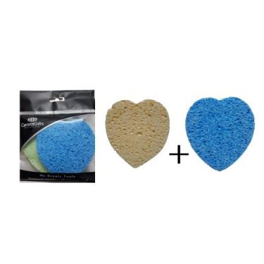 Imagem de Kit com 2 Esponjas para Limpeza Facial formato Coração - KOPECK