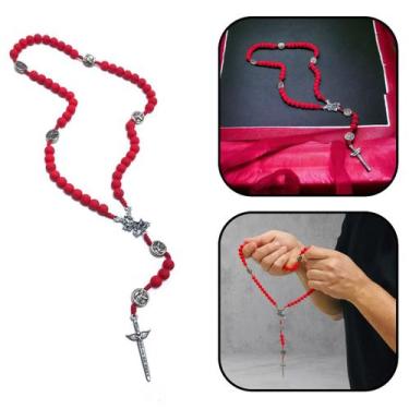 Imagem de Terço São Miguel Arcanjo Crucifixo Espada de Anjo - FORNECEDOR 9