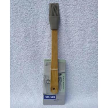 Imagem de Pincel De Untar Silicone com Cabo de Bambu - Fratelli,  CINZA