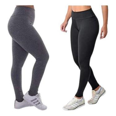 Imagem de Kit 2 Calças Legging Suplex  Leg Reforçada Fitness Academia - Rivas, P