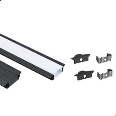 Imagem de Perfil De Led Embutir 24mm Slim 1,5m De Aluminio Para Gesso - Vled, Pr