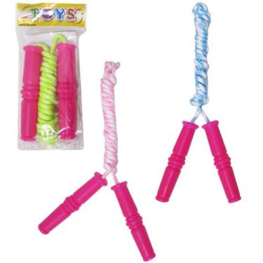 Imagem de Pula corda com empunhaduras de plastico 2m - 20 COMERCIAL