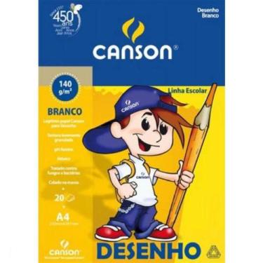Imagem de Bloco de Papel Desenho Branco A4 140g - CANSON DO BRASIL