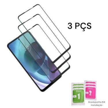 Imagem de 3UN Películas 3D De Vidro Temperado Para Tela Frontal Moto G24 - LXL