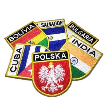 Imagem de BE-11 Bandeira de Países Estados Brasileiros e EUA 5,5x6,5cm - BR44