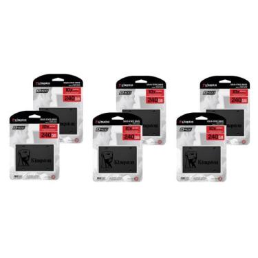 Imagem de Kit - 6 Ssd Kingston 240Gb De 2.5 Sata3 - Sa400S37/240G
