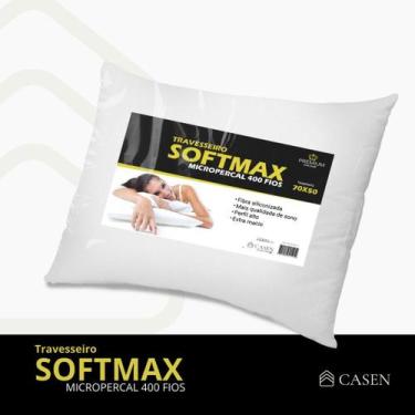 Imagem de Travesseiro 400 fios Macio Antialérgico Fibra Siliconada Firme 50x70 -