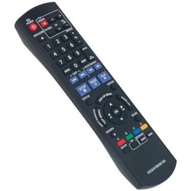 Imagem de Controle remoto de substituição N2QAYB000184 compatível com leitor de DVD Panasonic Blu-ray Disc DMP-BD30 DMP-BD35 DMP-BD50 DMP-BD55 DMP-BD30K DMP-BD35K DMP-BD50K DMP-BD55K DMP-BD30-AK DMP-BD30PP-K