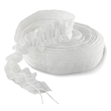 Imagem de MJMP Fita plissada para cortina, 10 metros, estilo britânico, perfeita para fazer projetos de decoração de casa. (10 jardas 1 polegadas)