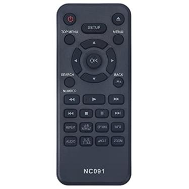 Imagem de Controle remoto de substituição NC091 para leitor de DVD Philips DVP2702/F7 DVP2902/F7