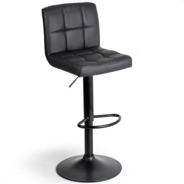 Imagem de Banqueta Gomos Confort Giratória Estofada Cozinha prime.office P030 (Preta)