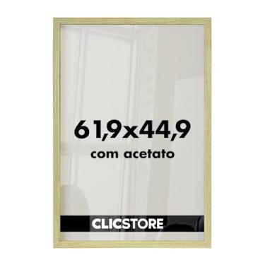 Imagem de Moldura Decorativa 44,9x61,9cm Quebra Cabeça Grow Puzzle 1000 peças Quadro Pôster Painel Parede Escritório c/Acetato (Carvalho)