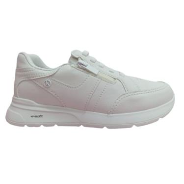 Imagem de Kolosh, tenis feminino kolosh casual com ziper solado eva fit Cor:Branco;Tamanho:39