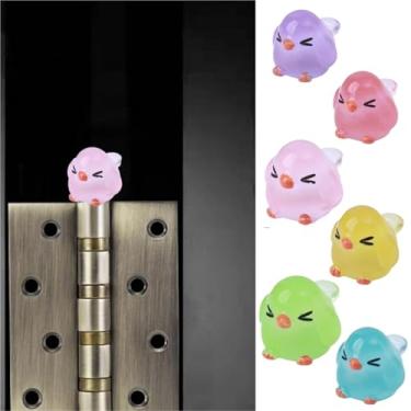Imagem de Dobradiças decorativas de pássaros noctilucentes para dobradiças topo decorativo, cabeça de dobradiça magnética, decoração de casa, dobradiça magnética, cabeça de dobradiça, cabeça de porta, decoração