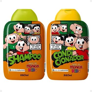 Imagem de Kit Cia da Natureza Turma da Mônica Kids: Shampoo e Condicionador 260ml