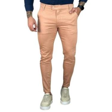 Imagem de Calça Alfaiataria Salmão Masculina Sknny - Truehero-Masculino